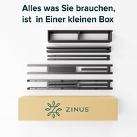 Zinus Justin metalni okvir za krevet 140x200 cm - visina 36 cm, s prostorom za pohranu ispod kreveta - crni platformski krevet 9