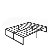 Zinus Lorelei okvir kreveta s podnicom 140x190 cm - Metalni okvir kreveta visine 36 cm s prostorom za pohranu - crni 10
