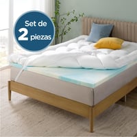 Chránič matraca Zinus topper 135x190 cm, hrúbka 10 cm, priedušná pena, stredná tvrdosť, mäkký a priedušný poťah, certifikát Oeko-Tex 5