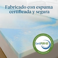 Chránič matraca Zinus topper 135x190 cm, hrúbka 10 cm, priedušná pena, stredná tvrdosť, mäkký a priedušný poťah, certifikát Oeko-Tex 9