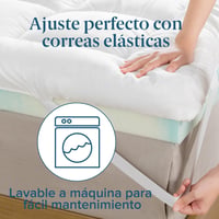 Chránič matraca Zinus topper 135x190 cm, hrúbka 10 cm, priedušná pena, stredná tvrdosť, mäkký a priedušný poťah, certifikát Oeko-Tex 7