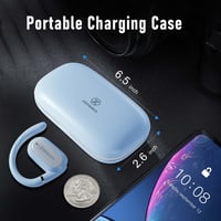 Căști True Wireless ZIPFORCE, Open-Ear Bluetooth 5.4, 4 microfoane, anulare a zgomotului ENC, control tactil, rezistență la apă IPX6, headset TWS ușor, albastru 9