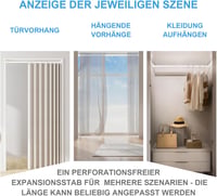 ZipGlo Teleszkópos Zuhanyfüggöny Rúd 70-130 cm - Fúrás Nélküli Fehér Függönytartó Rozsdamentes Acélból Ablakhoz, Szekrényhez, Konyhába

AI:  6