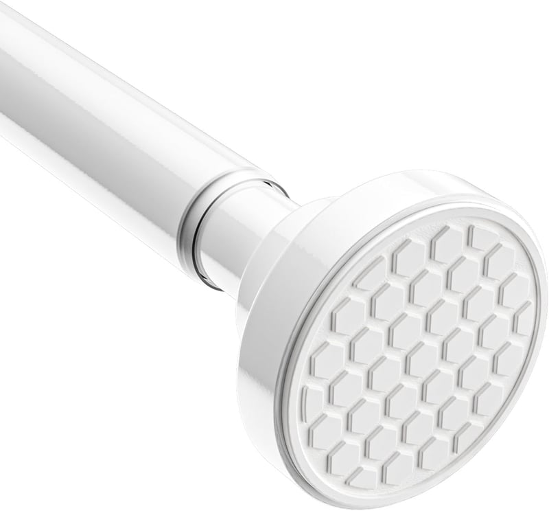 ZipGlo Teleszkópos Zuhanyfüggöny Rúd 70-130 cm - Fúrás Nélküli Fehér Függönytartó Rozsdamentes Acélból Ablakhoz, Szekrényhez, Konyhába

AI: 