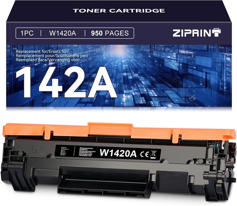 ZIPRINT 142A W1420A Fekete Toner HP LaserJet MFP m140we m110we m139w Nyomtatókhoz - Kompatibilis Utángyártott Festékkazetta (1db)