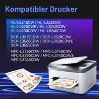 Toner ZIPRINT TN248XL TN-248XL TN248 TN-248 pre zariadenia MFC-L3740CDW DCP-L3520CDWE, balenie 4 ks 2