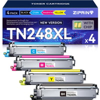 Toner ZIPRINT TN248XL TN-248XL TN248 TN-248 pre zariadenia MFC-L3740CDW DCP-L3520CDWE, balenie 4 ks 1