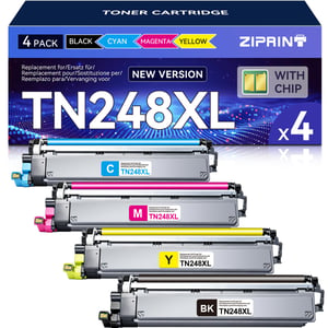 ZIPRINT TN248XL TN-248XL TN248 TN-248 toner za uređaje MFC-L3740CDW DCP-L3520CDWE, pakiranje od 4 komada