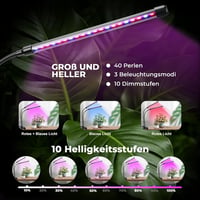Zixunix LED növénylámpa teljes spektrummal, időzítővel és 10 fokozatú dimmerrel 4