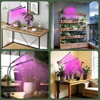 Zixunix LED növénylámpa teljes spektrummal, időzítővel és 10 fokozatú dimmerrel 7