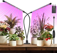 Zixunix LED növénylámpa teljes spektrummal, időzítővel és 10 fokozatú dimmerrel 1