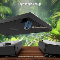 ZIYOU LANG K100 Wireless Gaming Billentyűzet, Tri-Mode, RGB Háttérvilágítás, 102 Gomb, 4000mAh 7