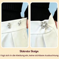 zizitips Set 6 Nasturi de Pantaloni Reglabili Fără Coasere, Clemă de Ajustare pentru Talie, Dispozitiv de Fixare pentru Blugi și Fuste, Argintiu Auriu Antracit, 3 Culori 8