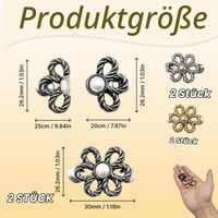 zizitips Set 6 Nasturi de Pantaloni Reglabili Fără Coasere, Clemă de Ajustare pentru Talie, Dispozitiv de Fixare pentru Blugi și Fuste, Argintiu Auriu Antracit, 3 Culori 3