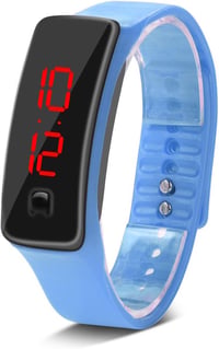 ZJchao Digitális LED Karóra - Többszínű Szilikon Szíjjal, 12 Órás Elektronikus Sportóra Tinédzsereknek, Fiúknak és Lányoknak 1