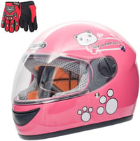 ZJRA Gyerek Motoros Sisak Pink 53 cm 1