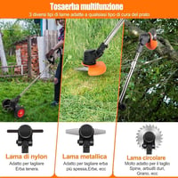 ZJS Akkumulátoros Fűnyíró Könnyű Kefe Vágó 4.0Ah Teleskópos Nyéllel 33-47cm 4