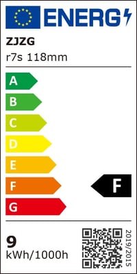 Bec ZJZG R7S LED 118 mm, Dimmabil, 30W COB LED, Înlocuitor pentru Halogen J118 300W, Alb Cald 3000K 3000LM, Fără Pâlpâire, Unghi fascicul 360°, AC 230-240V, 2 bucăți 9