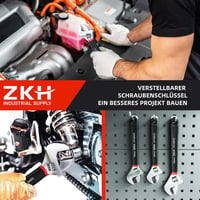 ZKH 150 mm állítható villáskulcs króm vanádium acél, max 20 mm állkapocsnyílás 6