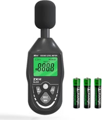 ZKH Digitális Hangerőmérő 30-130dB LCD Kijelzővel Zajmérő 1