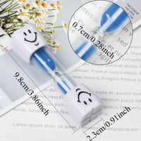 ZKSMNB Gyerek Fogmosási Időzítő Homokóra, 2 Perces, Tudományos Fogmosást Segítő Eszköz Gyerekeknek, 3 db-os Szett, Rózsaszín-Kék-Zöld 4