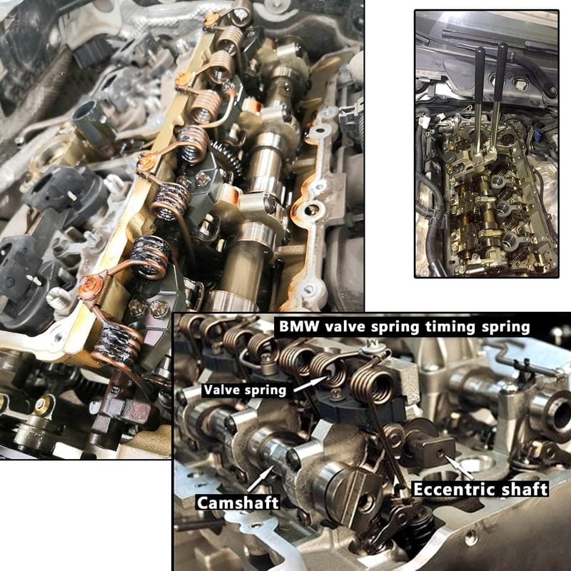 ZKTOOL Szelep Rugófeszítő Szerszámkészlet BMW N13 N20 N26 N51 N52 N53 N54 N55 Motorokhoz - Szelepnyomó Rugó Eltávolító Eszköz