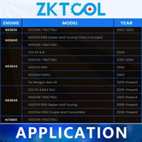 ZKTOOL Vezérműtengely Rögzítő Készlet BMW N62 N73 Motorokhoz - OEM 119460 Időzítő Lánc Szerelő Szett E60 E61 E63 E64 E65 E66 Modellekhez 7