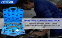 ZKTOOL Vezérműtengely Rögzítő Készlet BMW N62 N73 Motorokhoz - OEM 119460 Időzítő Lánc Szerelő Szett E60 E61 E63 E64 E65 E66 Modellekhez 6