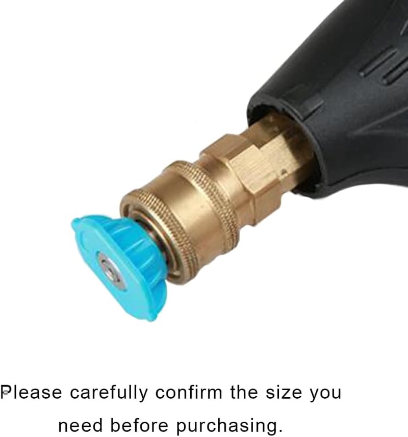 ZLKSKER Hosszú távú nagynyomású mosószer és öblítő fúvóka készlet, kék-piros, 4000 PSI, 1/4 NPT