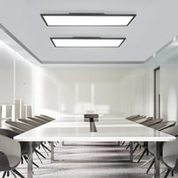 ZMH LED stropné svietidlo 120x30 cm stmievateľné, ploché, obdĺžnikové, čierne, 40W, denná biela, s diaľkovým ovládaním, do kancelárie, kuchyne, chodby, obývačky, spálne 7