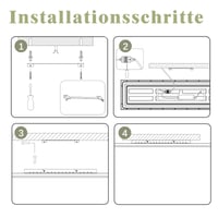 ZMH LED stropné svietidlo 120x30 cm stmievateľné, ploché, obdĺžnikové, čierne, 40W, denná biela, s diaľkovým ovládaním, do kancelárie, kuchyne, chodby, obývačky, spálne 9
