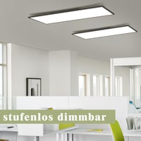 ZMH LED stropné svietidlo 120x30 cm stmievateľné, ploché, obdĺžnikové, čierne, 40W, denná biela, s diaľkovým ovládaním, do kancelárie, kuchyne, chodby, obývačky, spálne 3