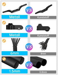 ZMTECH 6m Aluminium Zászlórúd Fekete, Kert és Otthon Dekorációhoz, Német Zászlóval - 6m (20FT), black 2