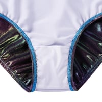 ZNYUNE Aqua Tricou de Gimnastică cu Paiete pentru Fete, Mânecă Lungă, Tulle, Model B285, Mărimea 5 ani 6