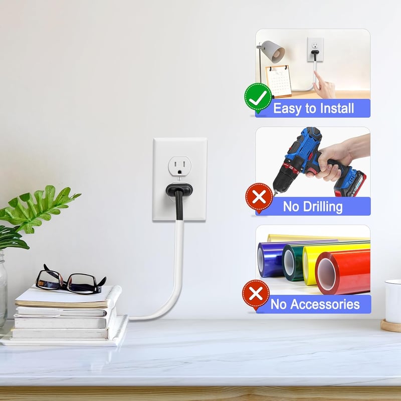Zocipro 3 Méteres Fehér Kábelcsatorna Öntapadós Fali Kábelrejtő Félkör Alakú 14x10mm Rugalmas Kábelburkolat