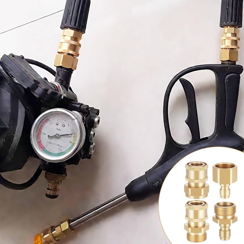 Zocipro 4 részes M22 nyomásmosó adapter készlet, gyorscsatlakozó, 5000 PSI