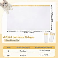 Set de 40 saci pentru litieră Zocipro, 79 x 45 cm, saci pentru toaletă pisici mărimea XL 6