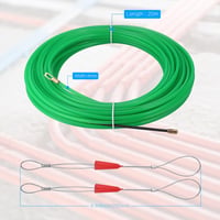 Zocipro Kábelhúzó Segédeszköz 20m Húzódrót 2 Vezetőrugóval φ4mm Kábelfektető Szalag Üres Csövekhez Zöld 2