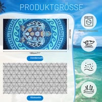 Zocipro utierka z mikrovlákna na pláž 180x90 cm – Veľký rozmer, odolná voči piesku, rýchloschnúca a ľahká – Na pláž, k bazénu a na cesty – Unisex 2