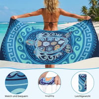 Zocipro utierka z mikrovlákna na pláž 180x90 cm – Veľký rozmer, odolná voči piesku, rýchloschnúca a ľahká – Na pláž, k bazénu a na cesty – Unisex 6
