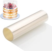 Folie acetat pentru marginea tortului Zocipro, transparentă, 30 cm x 10 m, folie decorativă 1