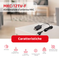 Zodiac CATV spínaný napájací zdroj s F konektorom – 12V DC, 450mA 2