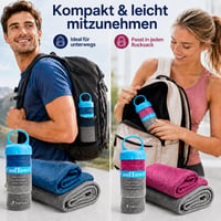 Sada chladiacich uterákov Zodight 2 ks, okamžite chladiaci ľadový uterák, priedušná sieťovina, absorpcia potu, fitness, joga, golf, beh, leto, sivá 6