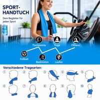 Sada chladiacich uterákov Zodight 2 ks, okamžite chladiaci ľadový uterák, priedušná sieťovina, absorpcia potu, fitness, joga, golf, beh, leto, sivá 4