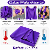 Sada chladiacich uterákov Zodight 2 ks, okamžite chladiaci ľadový uterák, priedušná sieťovina, absorpcia potu, fitness, joga, golf, beh, leto, sivá 2