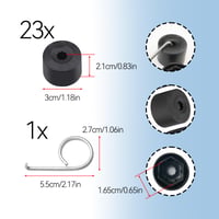 ZoeTekway 17 mm krytky na skrutky kolies 20 ks, protikrádežové krytky, puklice na disky kolies, kompatibilné s VW Golf Passat Beetle a Audi, čierne 2