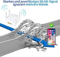zoeyzoey 1200 Mbps WiFi Erősítő Dual Band 2.4GHz 5GHz Repeater Router Access Point 2