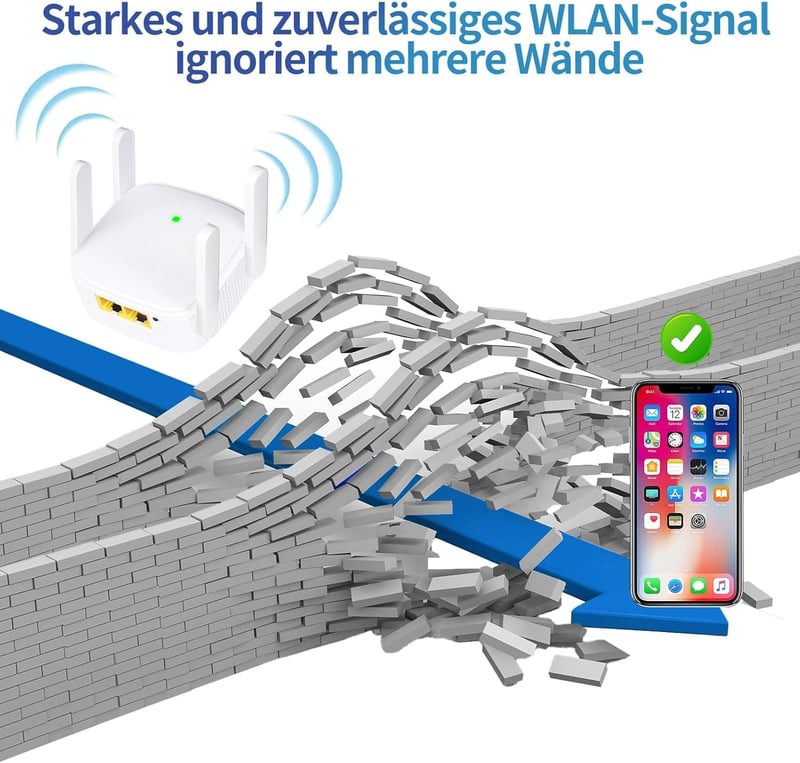 zoeyzoey 1200 Mbps WiFi Erősítő Dual Band 2.4GHz 5GHz Repeater Router Access Point