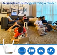zoeyzoey 1200 Mbps WiFi Erősítő Dual Band 2.4GHz 5GHz Repeater Router Access Point 7