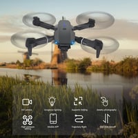 Zoeyzoey Összecsukható Drón HD 1080P Kamerával, Hosszú Repülési Idő, RC Quadcopter Táskával 2